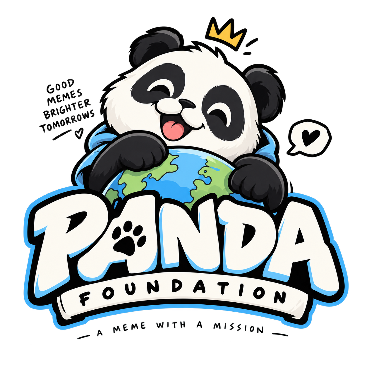 Panda Foundation panda hugging the Earth